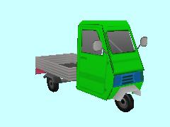 DreiradPritscheGruen